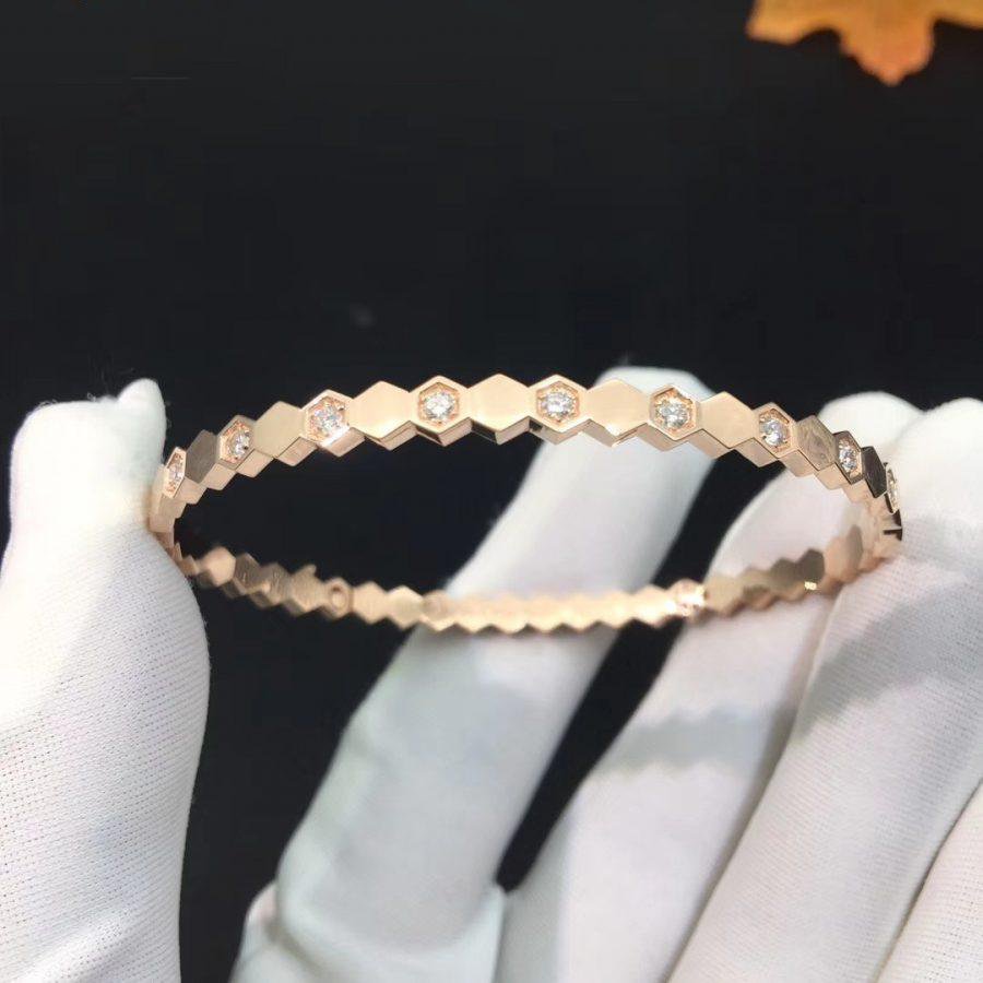 ¡®Imperial¡¯BEE LOVE PINK GOLD DIAMOND BRACELET