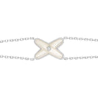 ¡®Imperial¡¯JEUX BRACELET WHITE MOP SILVER 1 DIAMOND