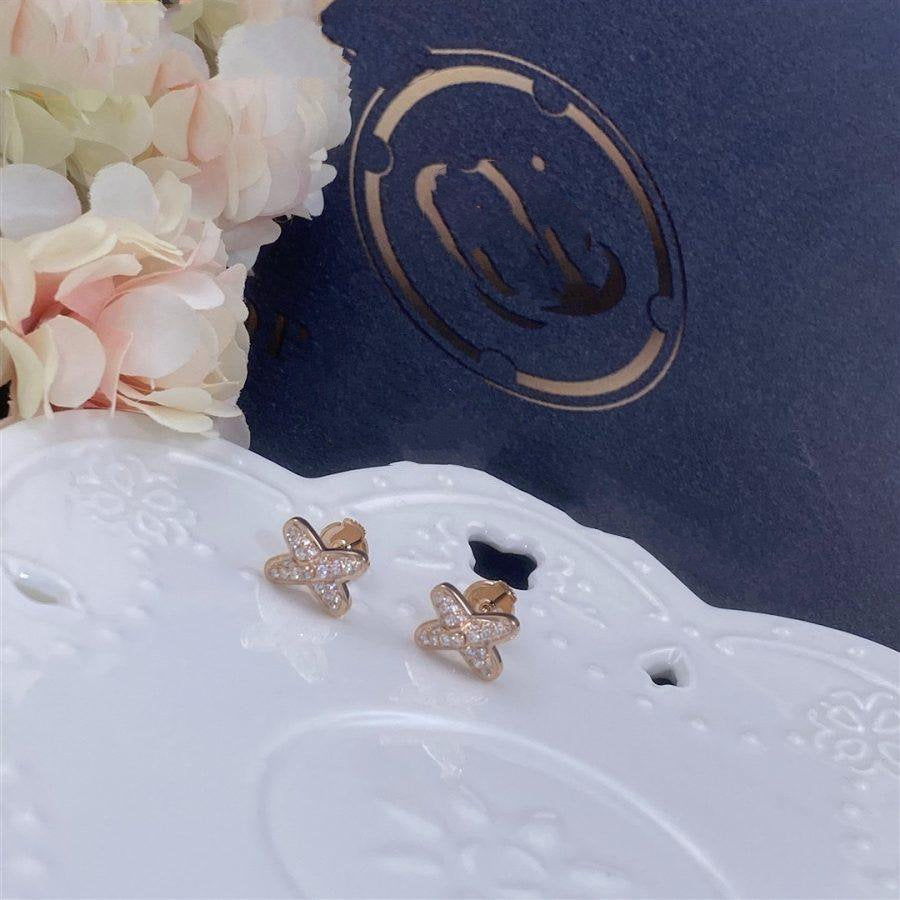 ¡®Imperial¡¯JEUX DE PINK GOLD DIAMOND EARRINGS