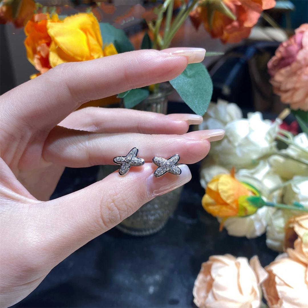 ¡®Imperial¡¯JEUX DE SILVER DIAMOND EARRINGS