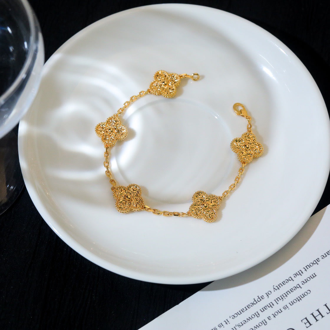 ¡®Imperial¡¯CLOVER 5 MOTIFS BRONZING BRACELET