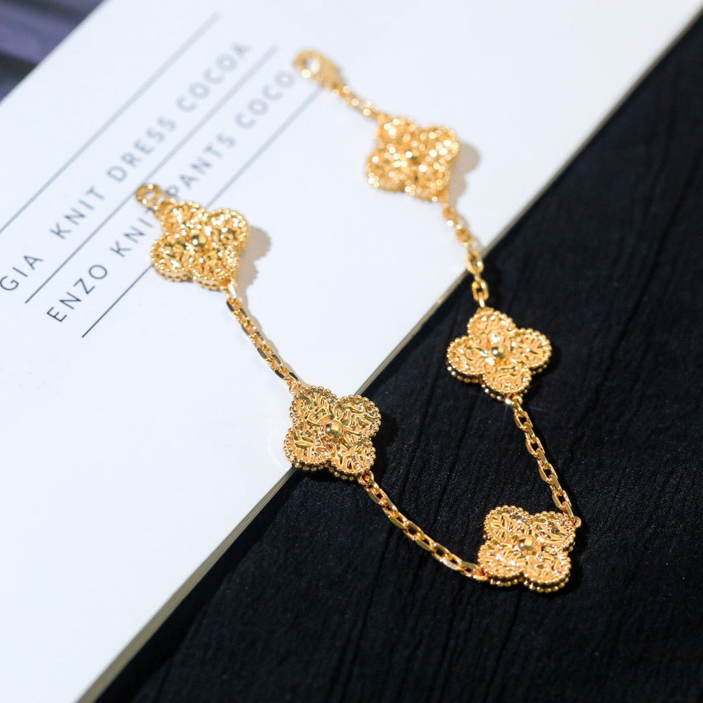 ¡®Imperial¡¯CLOVER 5 MOTIFS BRONZING BRACELET