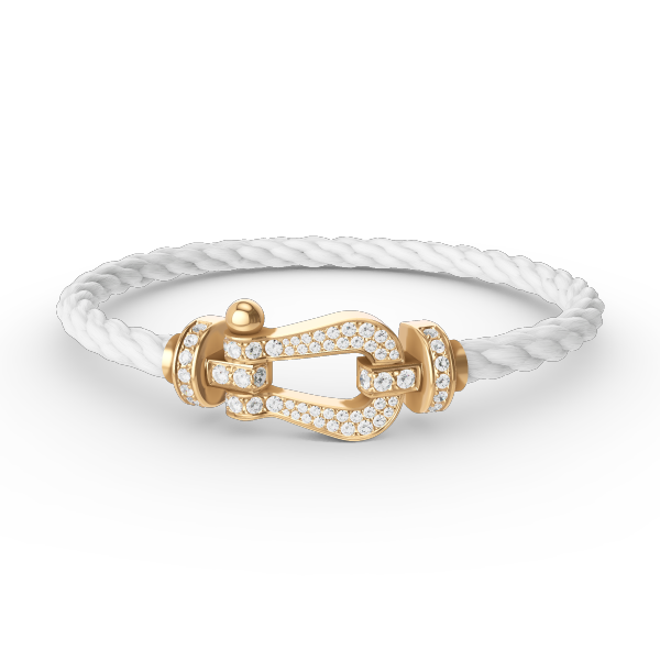 ¡®Imperial¡¯FORCE LARGE HORSESHOE FULL DIAMOND BRACELET GOLD