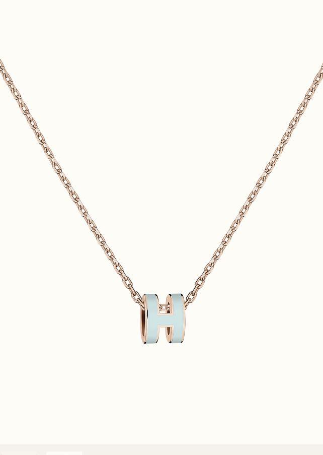 ¡®Imperial¡¯POP H LIGHT BLUE NECKLACE