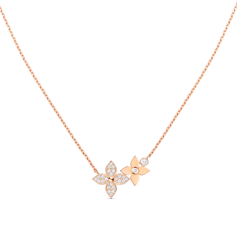 ¡®Imperial¡¯STAR BLOSSOM NECKLACE PINK GOLD DIAMONDS