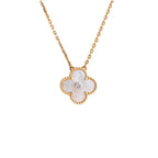 ¡®Imperial¡¯CLOVER 15MM DIAMOND WHITE FRITILLARIA NECKLACE
