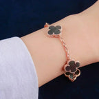 ¡®Imperial¡¯CLOVER 5 MOTIF GRAY MOP  BRACELET