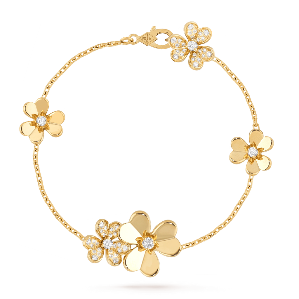 ¡®Imperial¡¯FRIVOLE GOLD 5 FLOWERS BRACELET