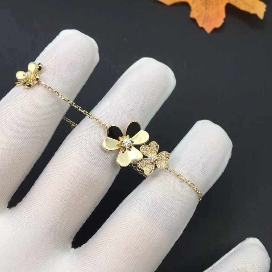 ¡®Imperial¡¯FRIVOLE GOLD 5 FLOWERS BRACELET