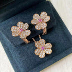 ¡®Imperial¡¯FRIVOLE PINK GOLD FLOWER DIAMOND EARRINGS