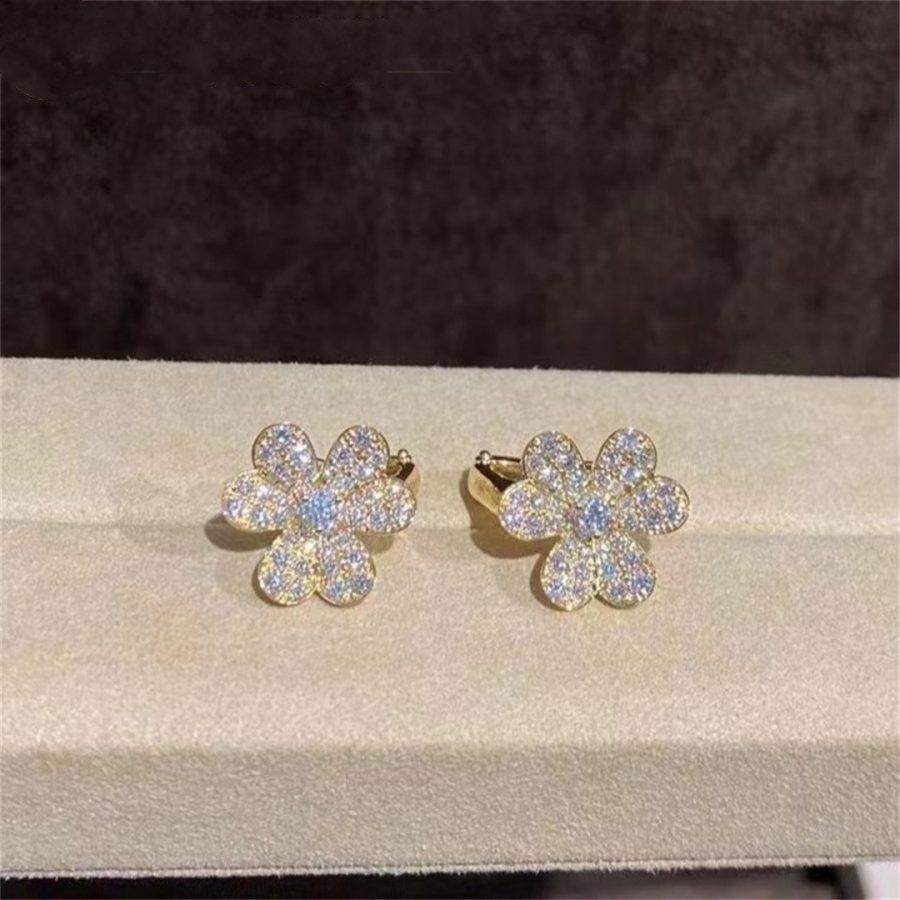 ¡®Imperial¡¯FRIVOLE GOLD FLOWER DIAMOND EARRINGS