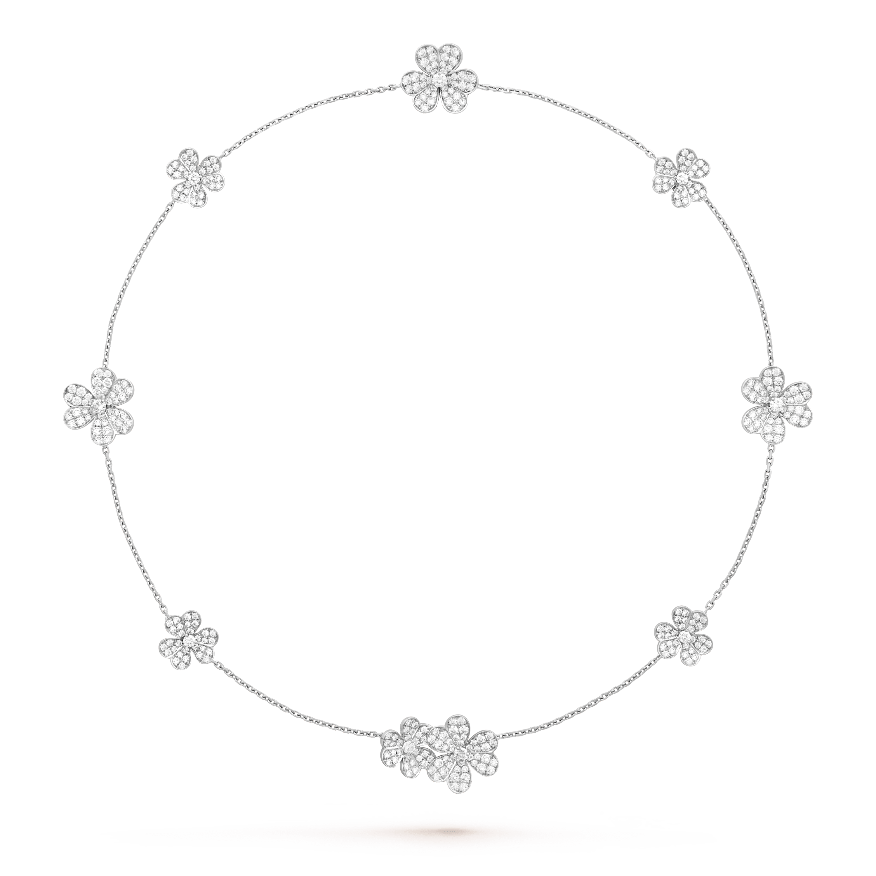 ¡®Imperial¡¯FRIVOLE SILVER 9 FLOWERS NECKLACE