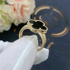 ¡®Imperial¡¯CLOVER ONYX RING