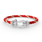 ¡®Imperial¡¯FORCE LARGE HORSESHOE FULL DIAMOND BRACELET SILVER