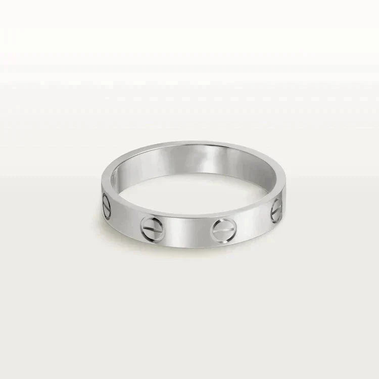 ¡®Imperial¡¯LOVE RING 4MM 1 DIAMOND SILVER